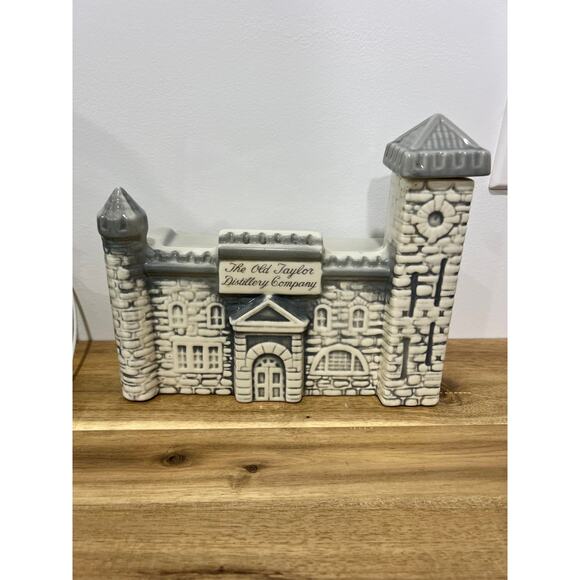 Empty Vintage OLD TAYLOR Distillery Company Castle Decanter Kentucky Bourbon - Picture 1 of 10